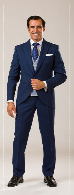 Traje de novio Azul tinta